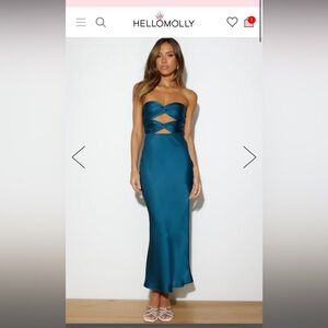 Blue/teal dress size small